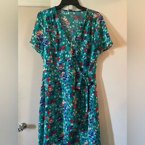 J Crew Wrap Dress - 12 - Floral